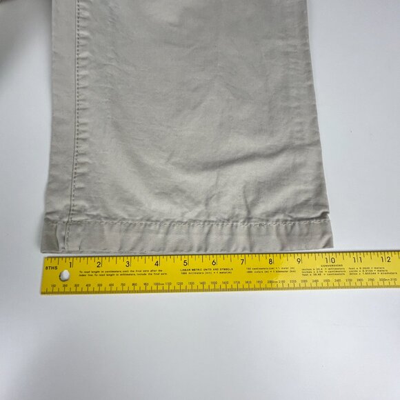 Old Navy Pants Mens 38x31* Khakis‎ Beige Flat Front Baggy Cotton Casual Trousers - Picture 11 of 14